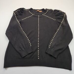 Belldini Sweater, chrome studs, 14 W very comfortable with an edgy look, casual